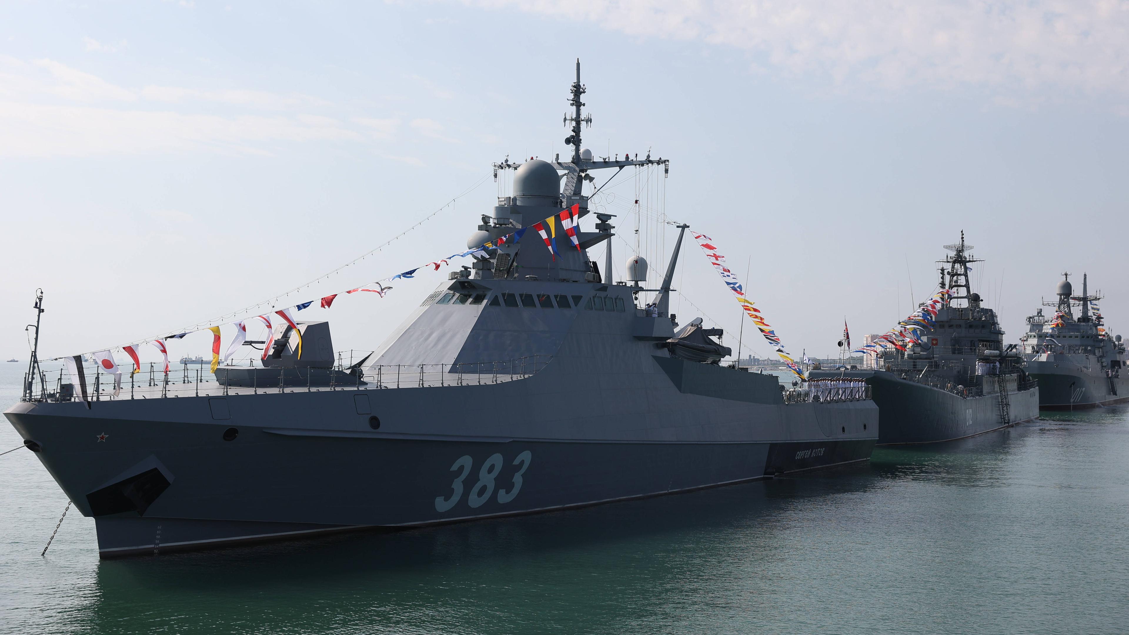 Das russische Schiff "Sergei Kotov"