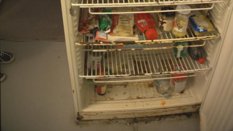 Verschimmelter Kühlschrank