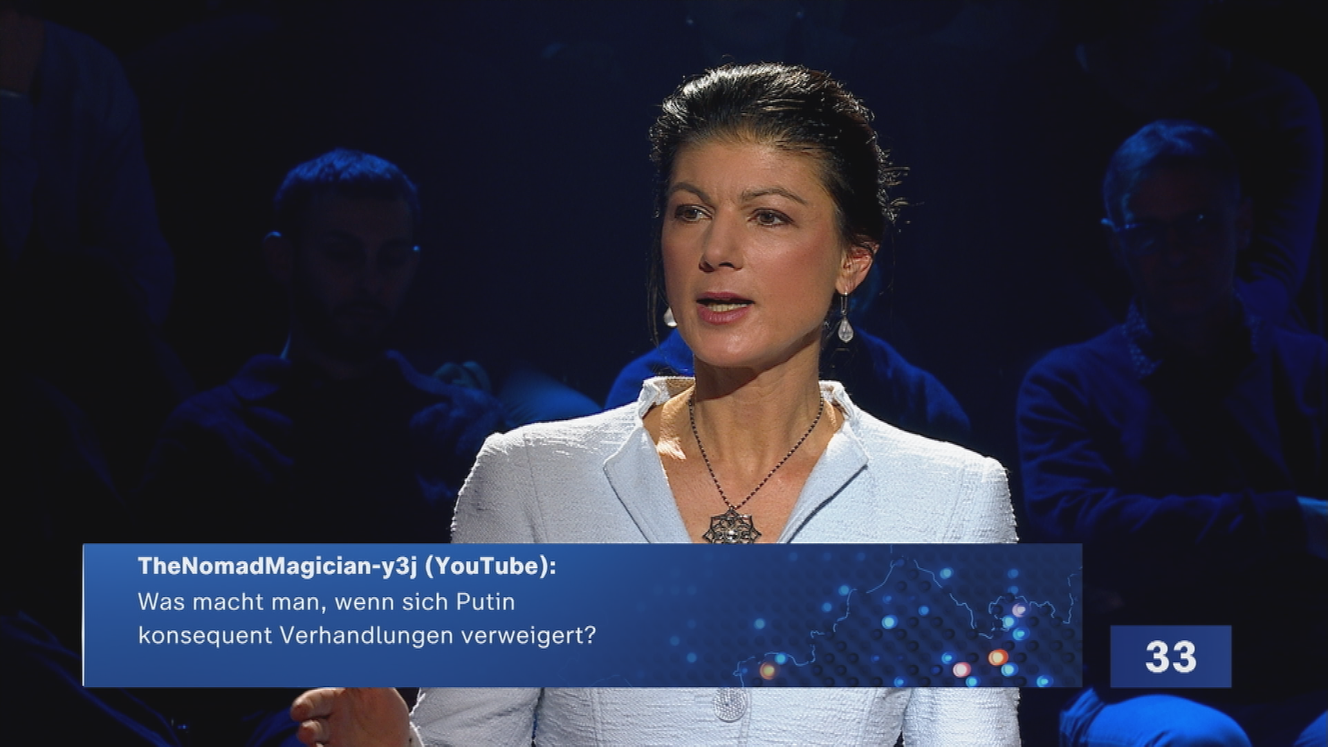 Für einen Frieden in der Ukraine müsse Putin eingebunden werden, sagt BSW-Spitzenkandidatin Wagenknecht.