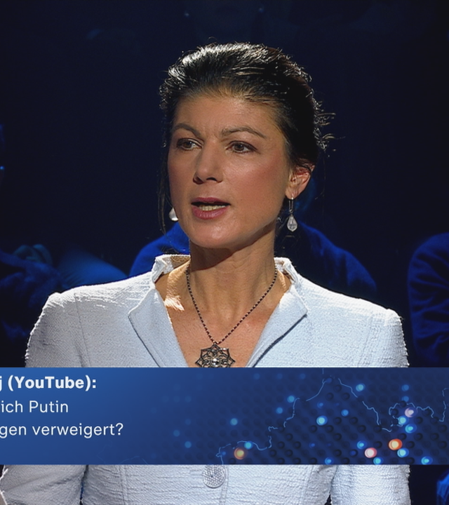 Für einen Frieden in der Ukraine müsse Putin eingebunden werden, sagt BSW-Spitzenkandidatin Wagenknecht.