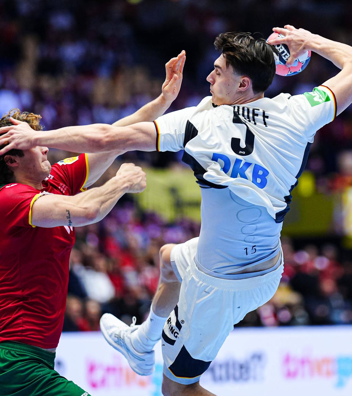 Deutschlands Miro Schluroff wirft aus dem Rückraum