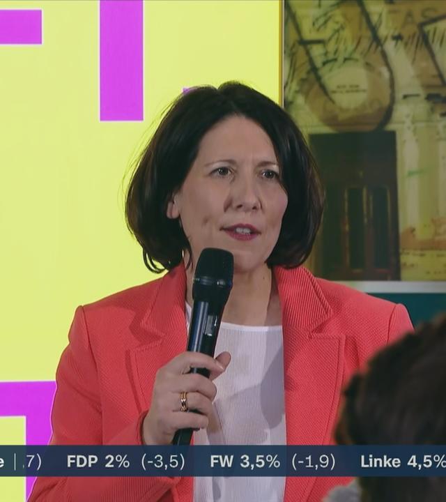 Daniela Schmitt von der FDP mit einer Reaktion zur Landtagswahl in Rheinland-Pfalz.