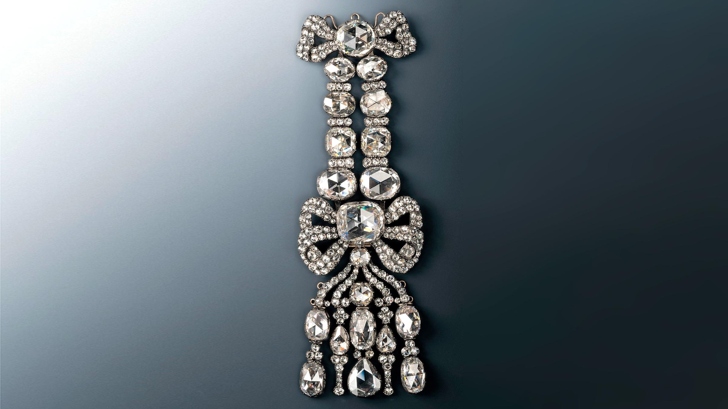 Epaulette des Diamantrosen-Sets