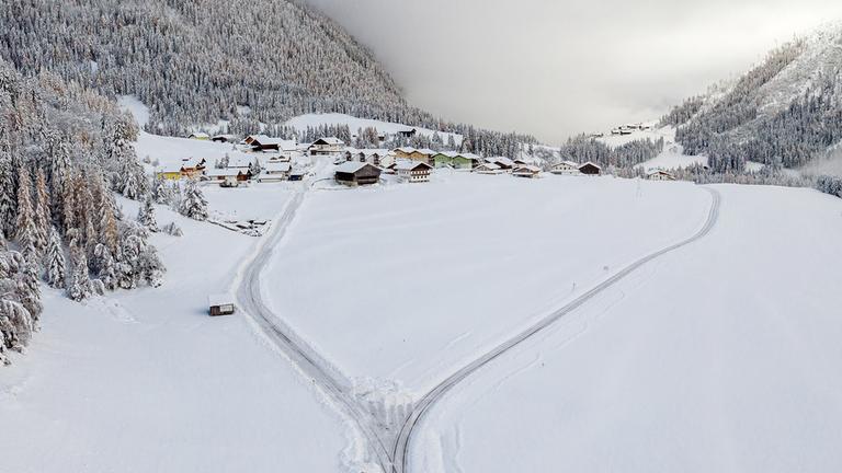 Schnee in Österreich.