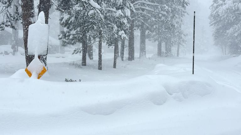 Schneefall in Kalifornien, aufgenommen am 17.02.2026