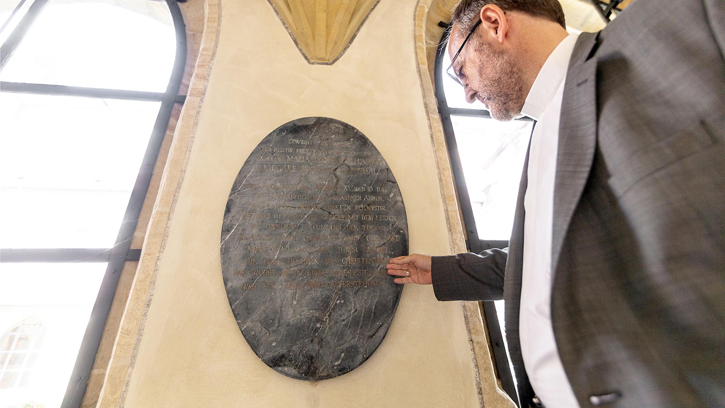 Grabstein von Maria Sophia von Ertha