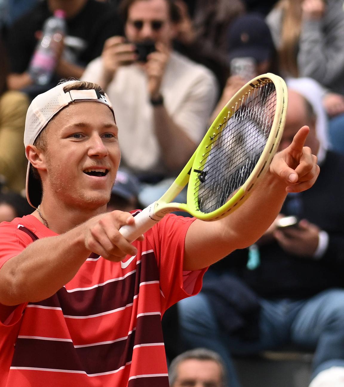 Max Schönhaus jubelt bei den French Open