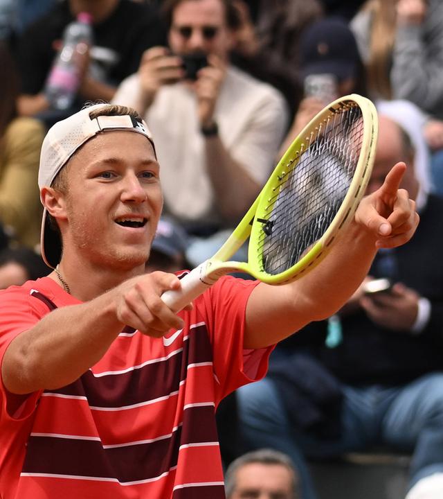Max Schönhaus jubelt bei den French Open