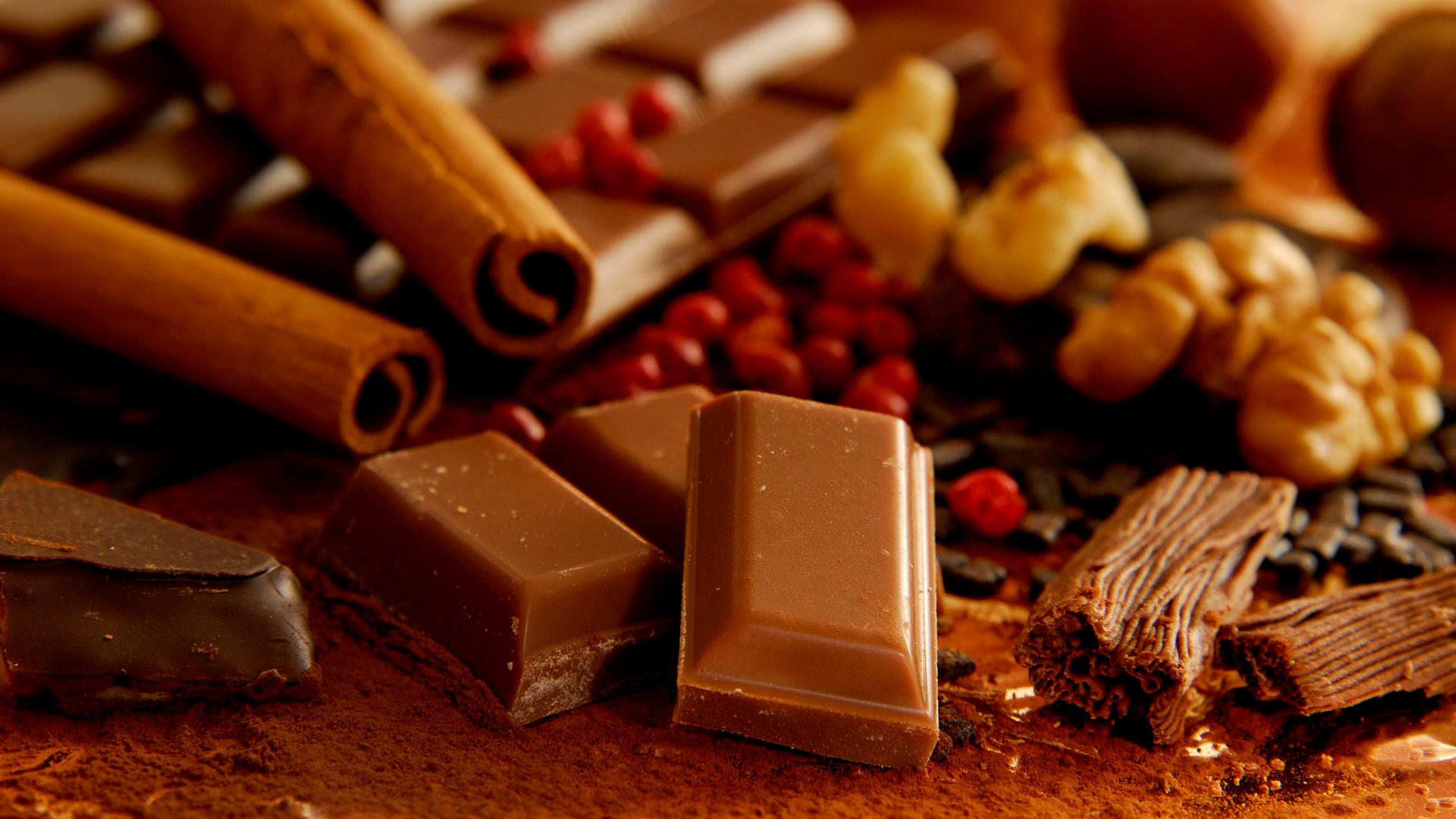 Schokolade und Gewürze 