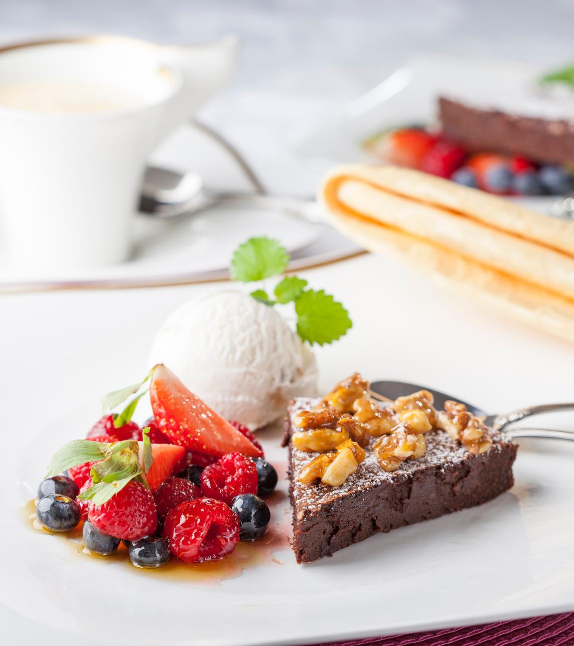 Warme Schokotarte