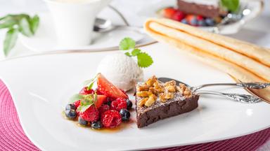 Warme Schokotarte