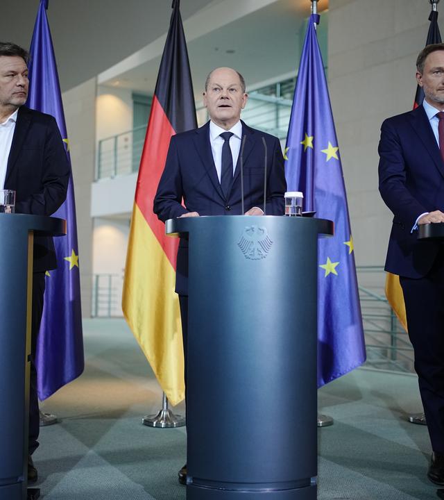 Scholz, Habeck und Lindner