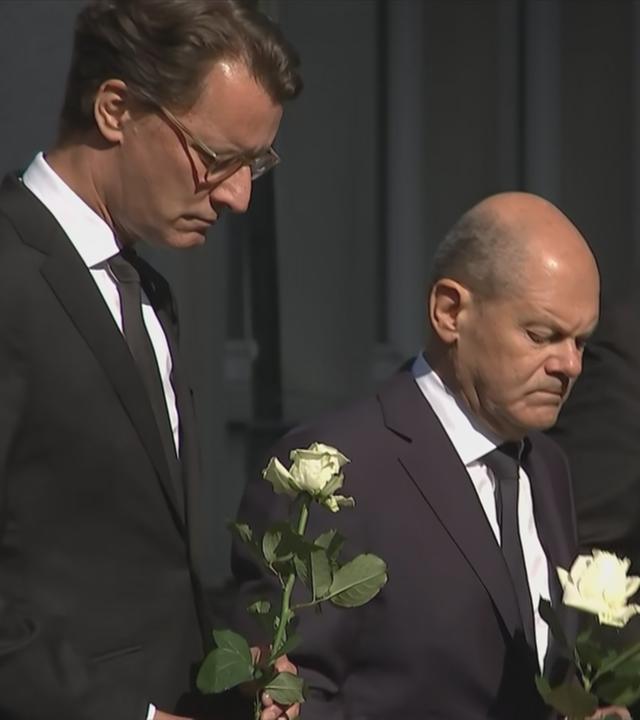 Scholz in Solingen zur Trauerrede
