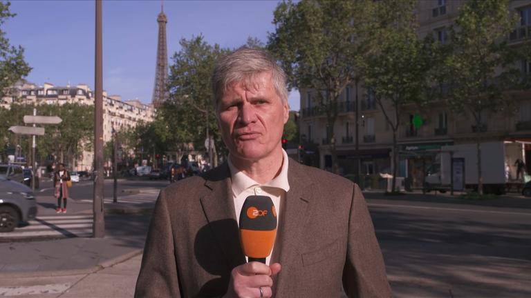 Scholz bei Macron: "Privater Besuch"