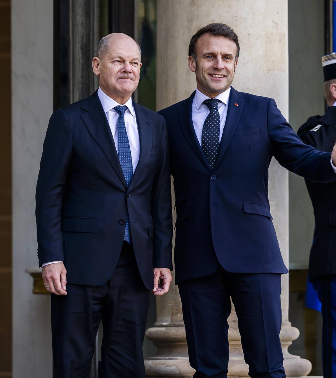 Olaf Scholz und Emmanuel Macron
