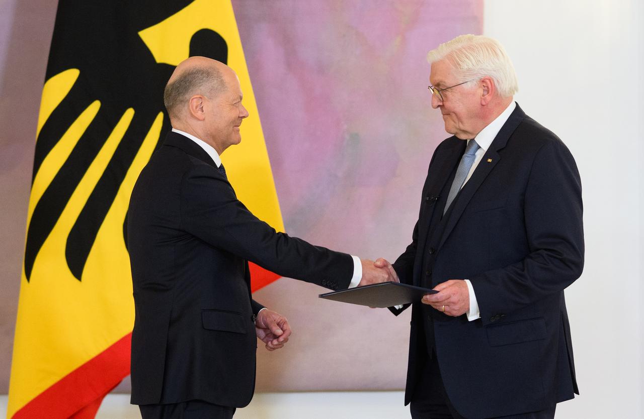 Olaf Scholz und Frank-Walter Steinmeier.