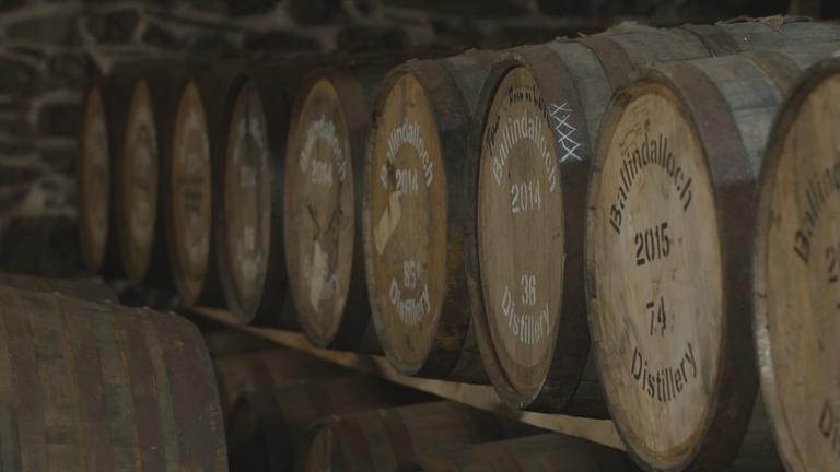 Schottischer Whisky reift in Fässern