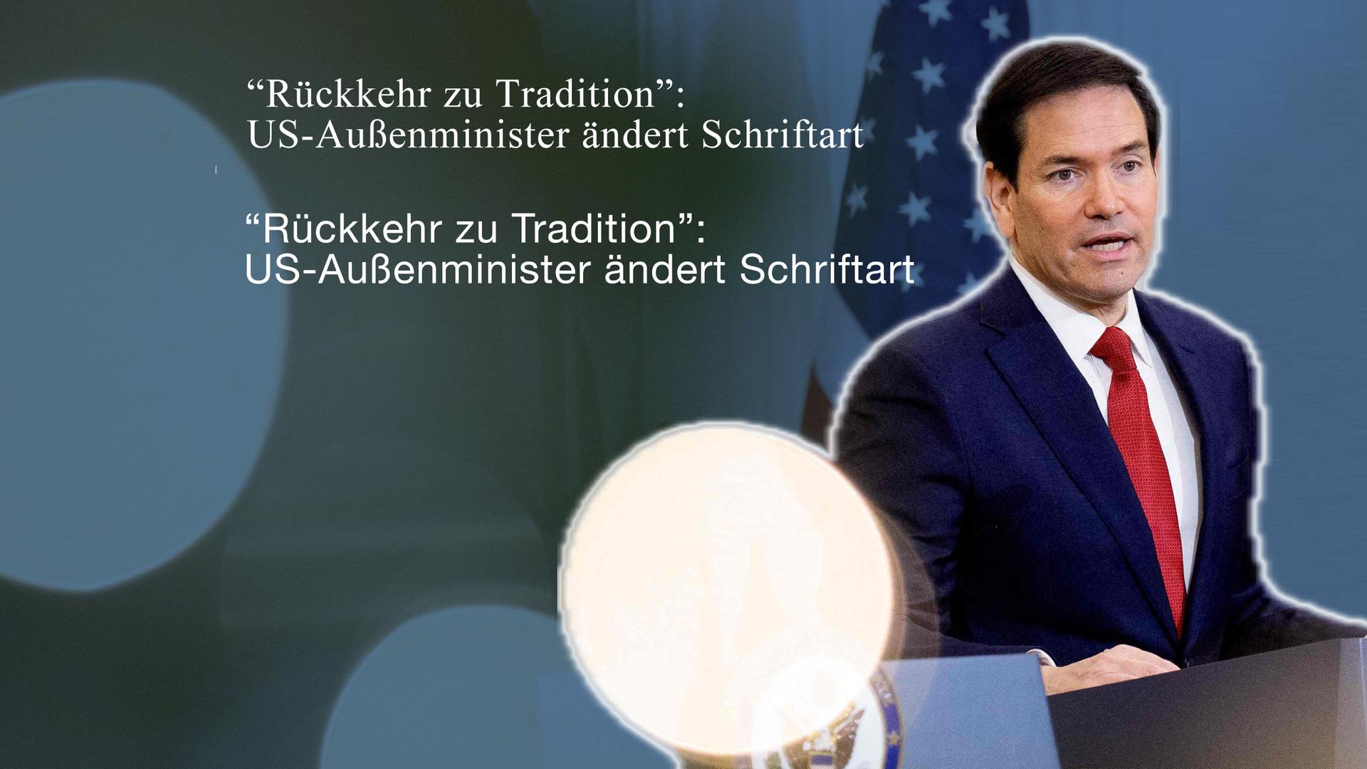 US-Außenminister ändert Schriftart