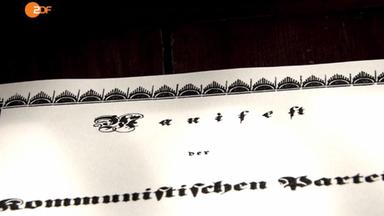 Schriftzug "Manifest der Kommunistischen Partei"