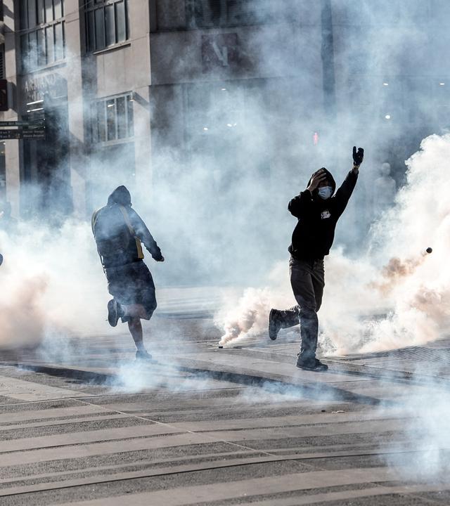 Schüler liefern sich am 2. Oktober 2026 in Nancy, Frankreich, Auseinandersetzungen mit der Polizei. (Archiv)