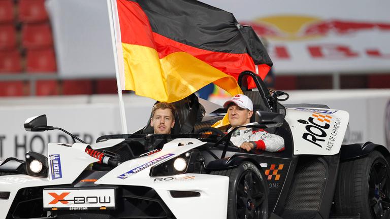 ...und vertreten die deutschen Farben mehrmals gemeinsam beim Renn-Event "Race of Champions".