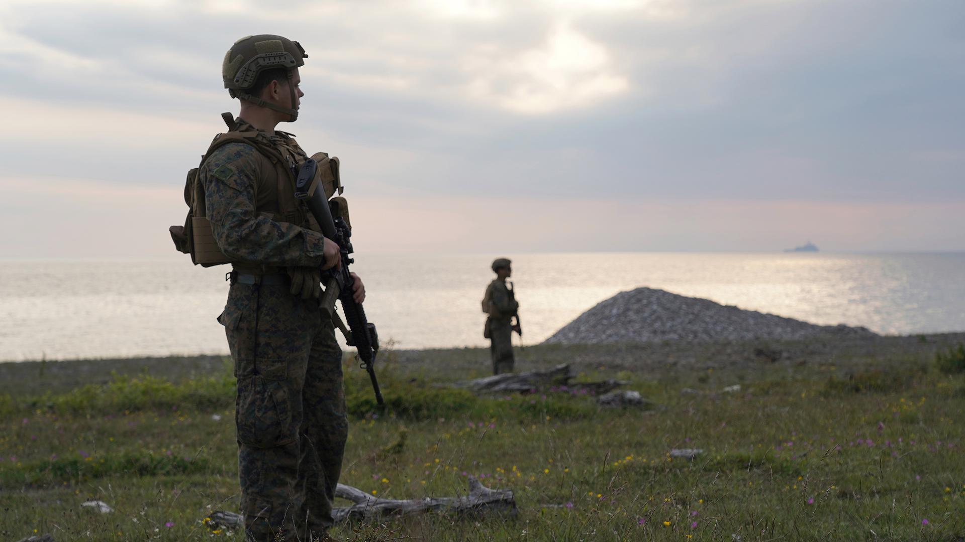 US-Soldaten bei Übung auf Gotland