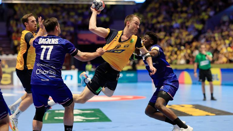 Schweden und die Niederlande kämpfen. 