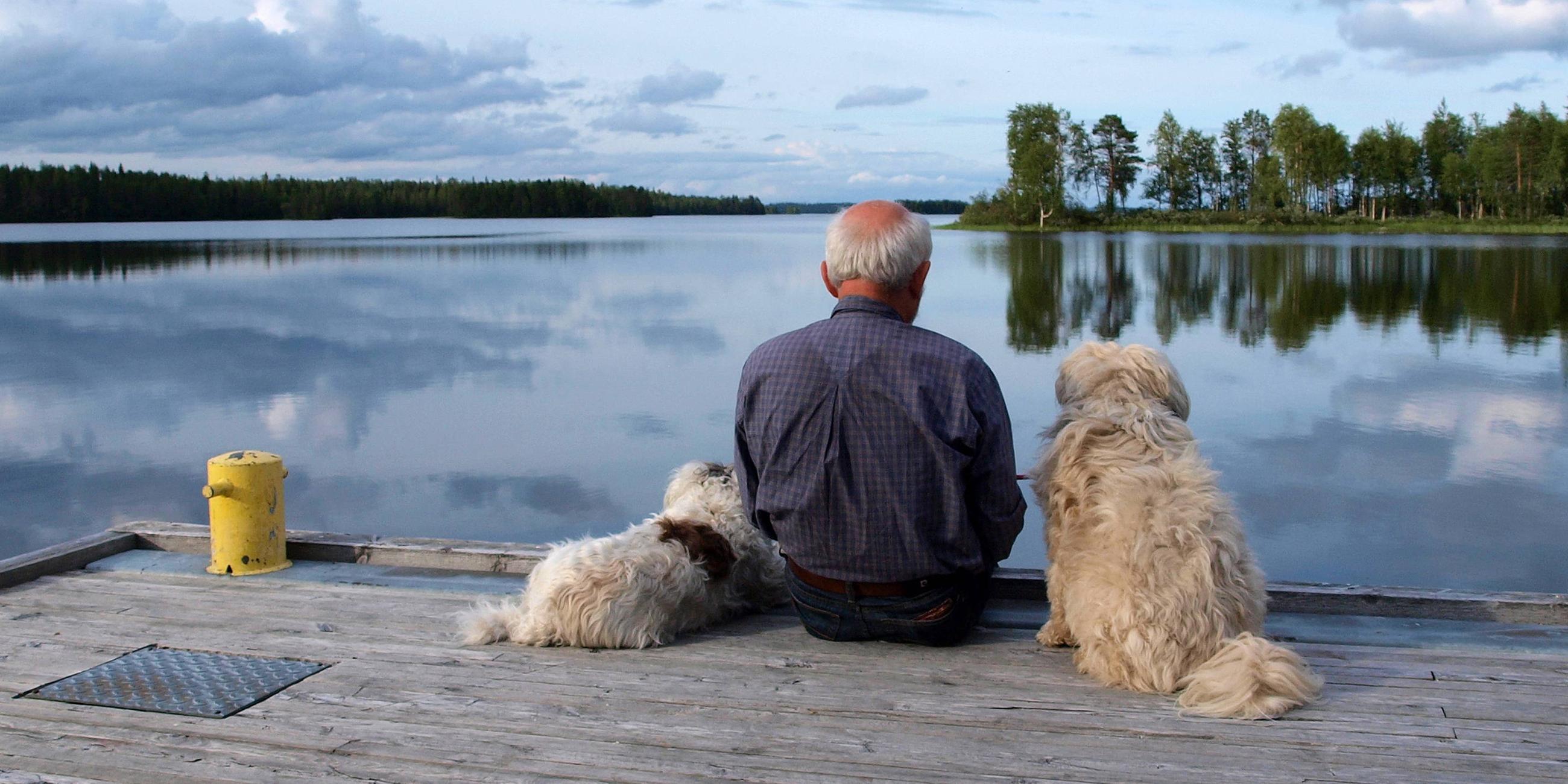 Ein Rentner in Schweden