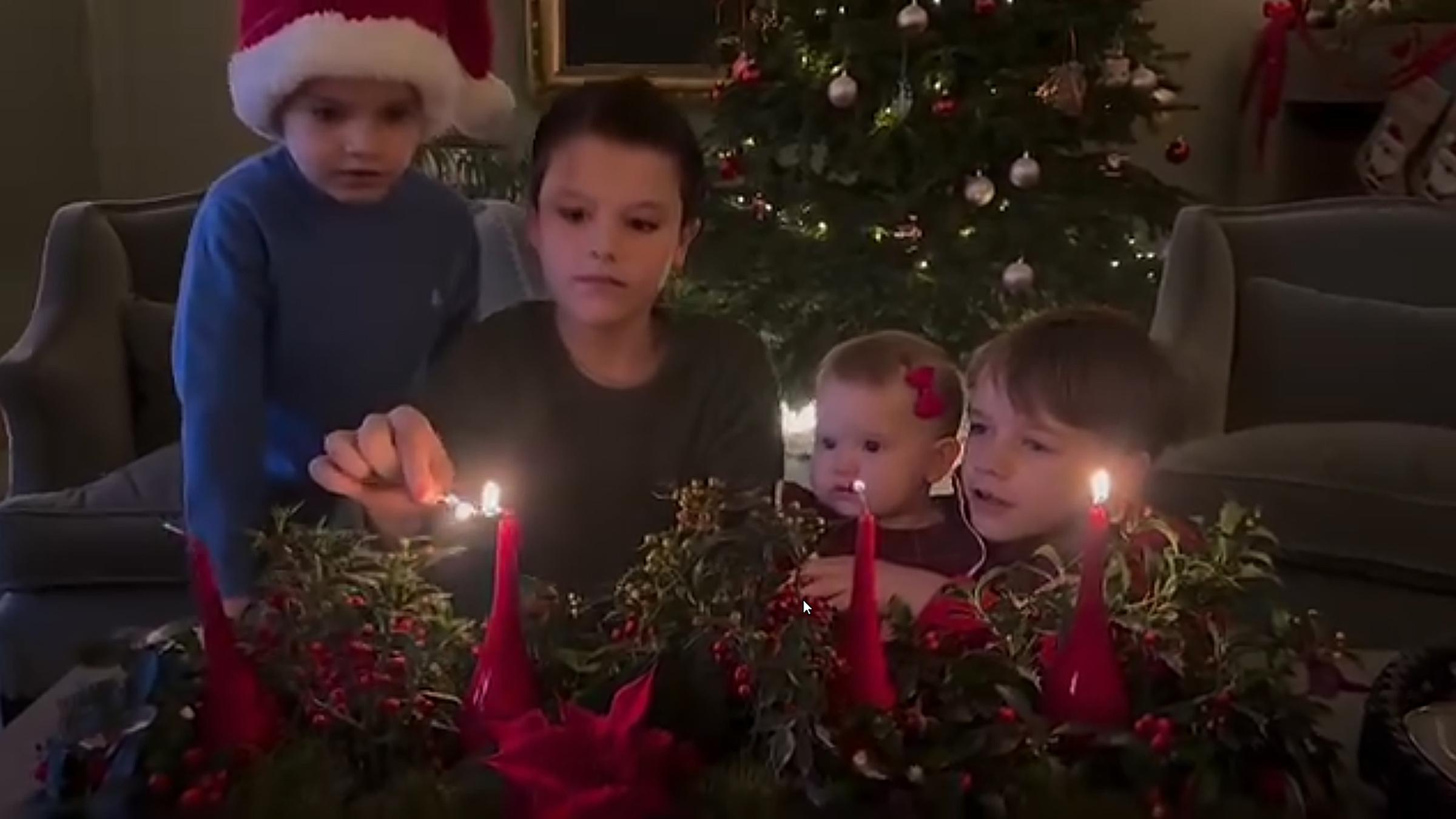 Die vier Kinder des schwedischen Prinzenpaares.