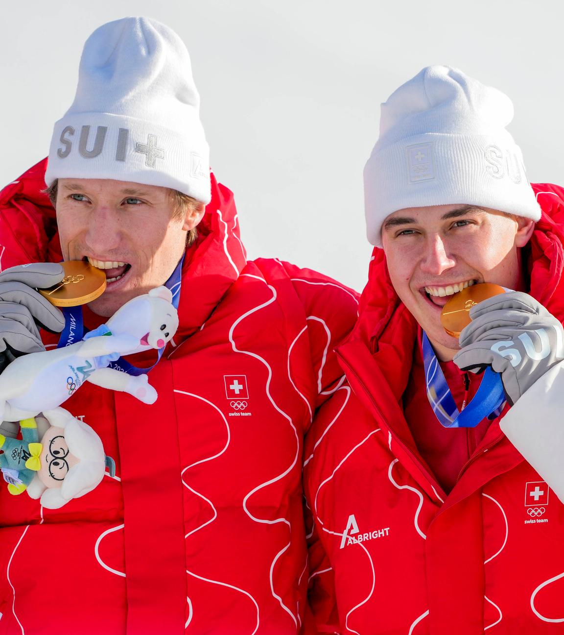 Tanguy Nef und Franjo von Allmen am 09.02.26