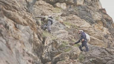 Bergsteiger in der Schweiz 
