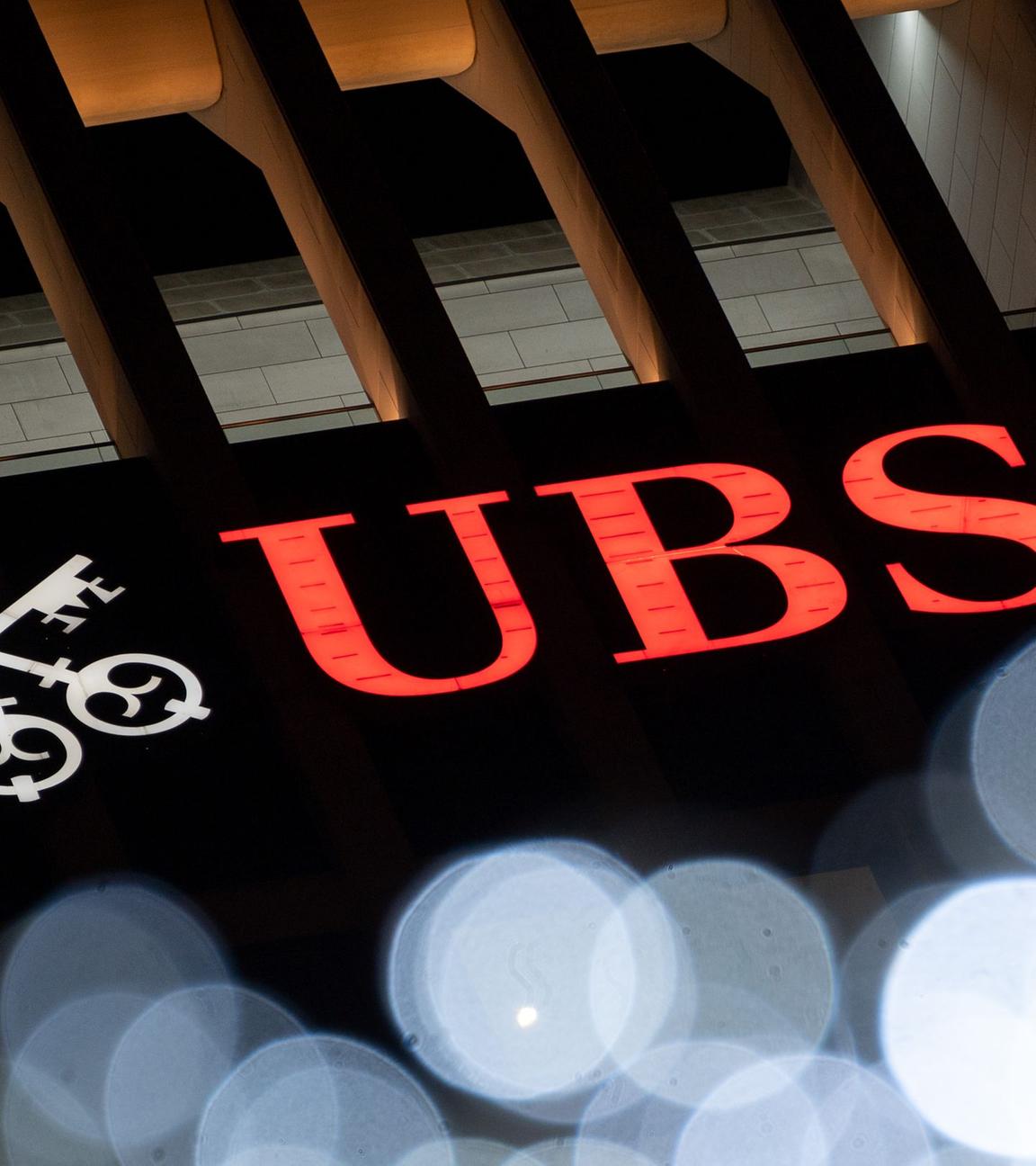 Das Logo der Schweizer Großbank UBS