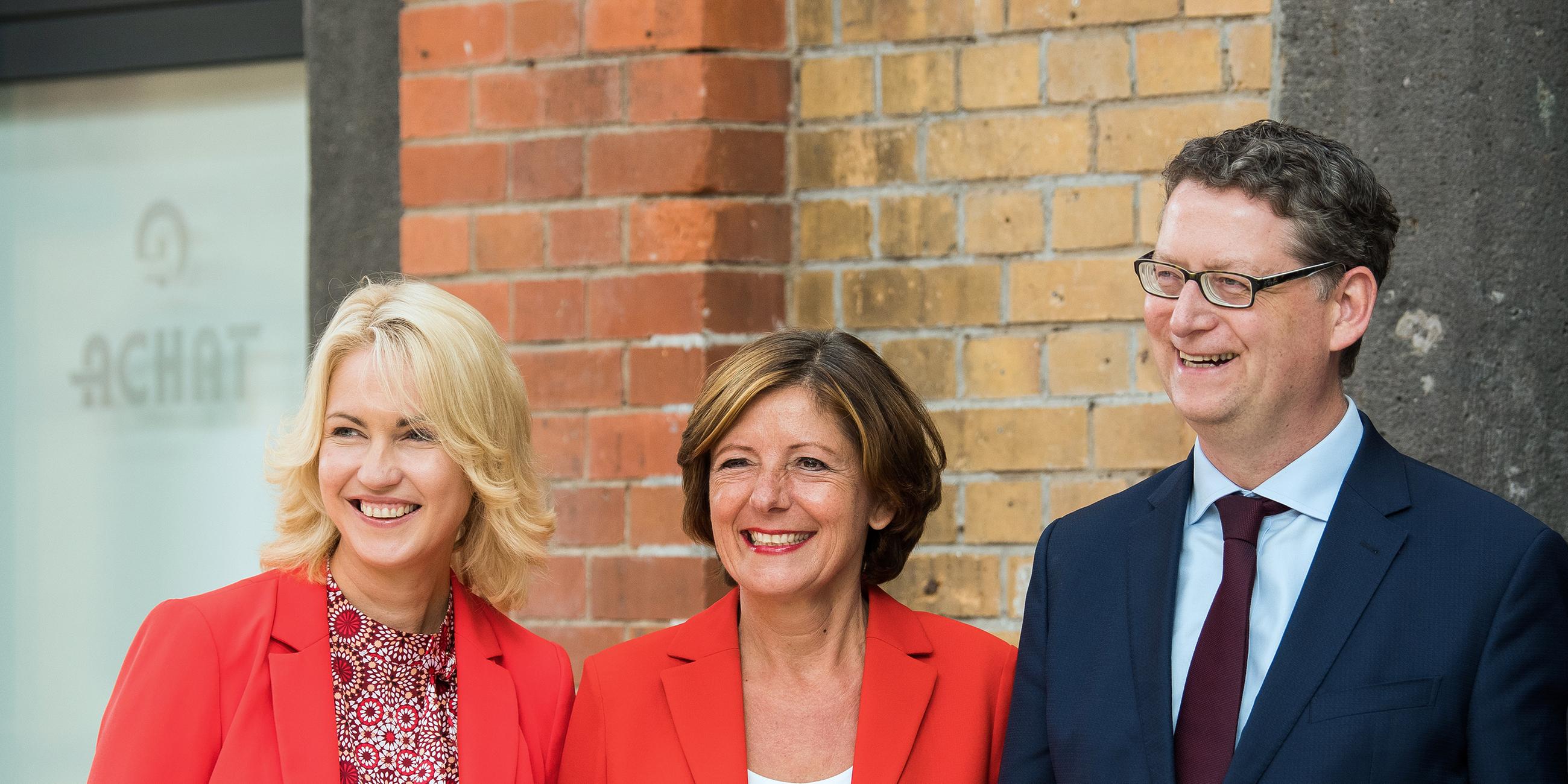 Manuela Schwesig, Malu Dreyer und Thorsten Schäfer-Gümbel (Archiv 15.09.2018)