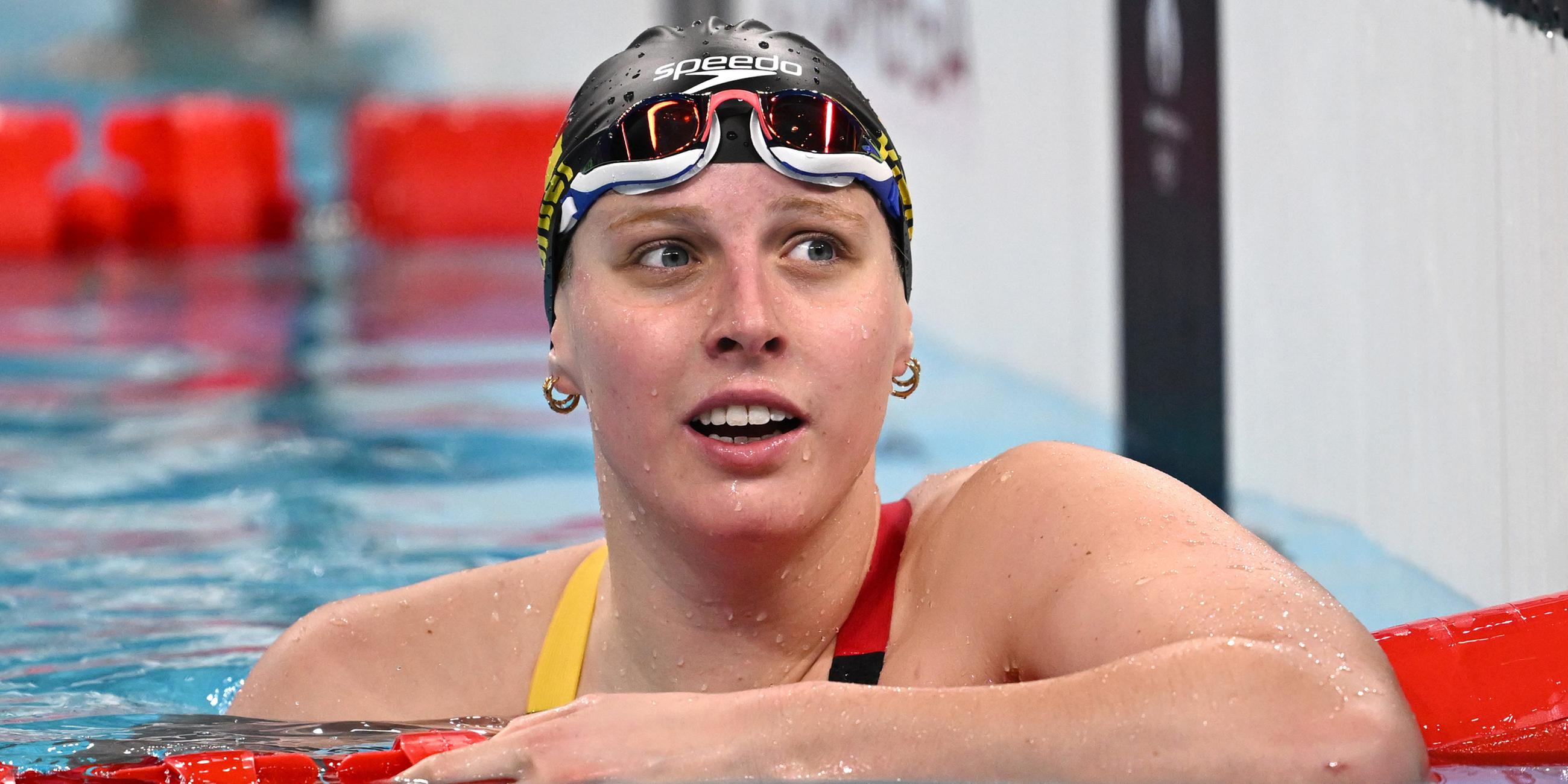 Angelina Köhler aus Deutschland nach ihrem Halbfinale.