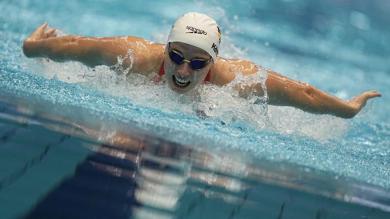 Angelina Köhler in Aktion bei der Deutschen Meisterschaft am 27.04.2024.