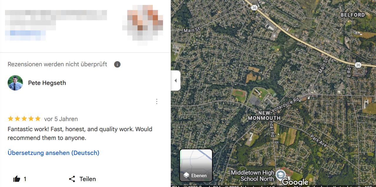 Screenshot Google Maps