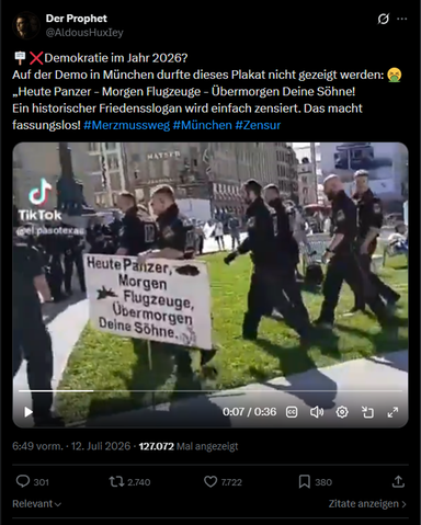 Aufnahmen des Polizeieinsatzes in München am 11. Juni.