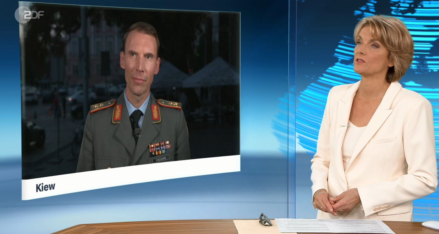 Schaltgespräch zwischen Freuding und Slomka.