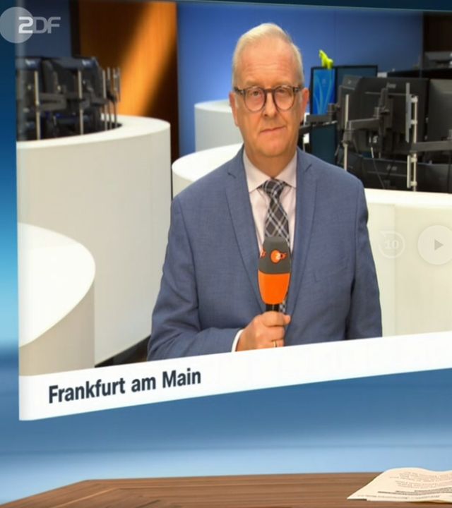 Wirtschaftsgespräch mit der Moderatorin Anne Gellinek und dem Börsenexperten Frank Bethmann