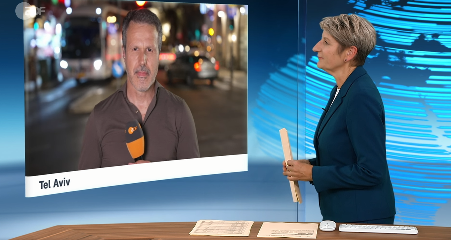 Schaltgespräch zwischen der Moderatorin Anne Gellinek und Korrespondent Thomas Reichart 