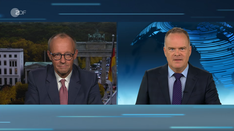 Sievers im Schaltgespräch mit Merz