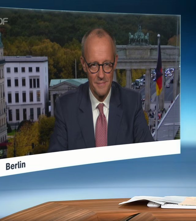Christians Sievers im Schaltgespräch mit Friedrich Merz