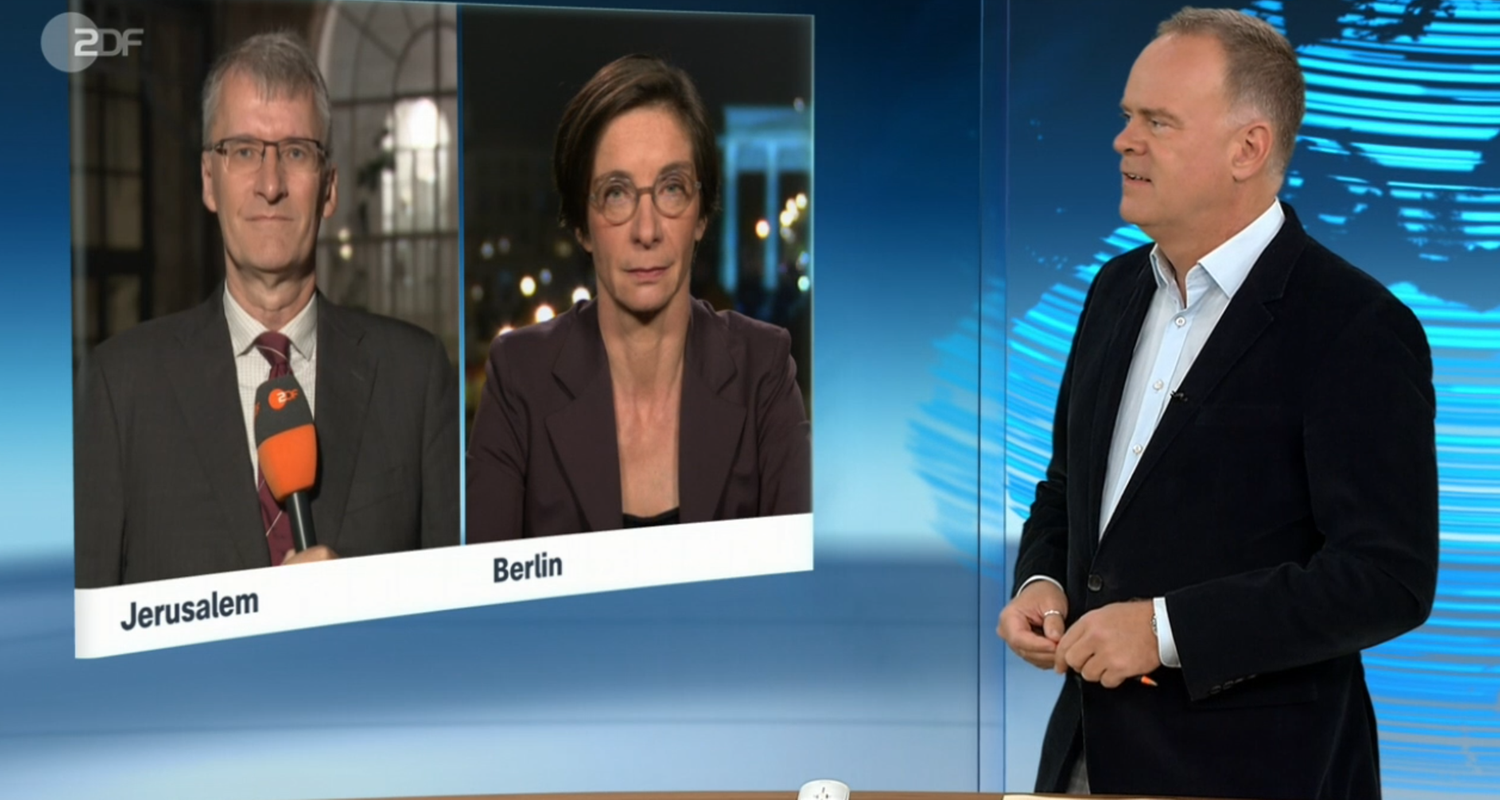 Schaltgespräch mit Elmar Theveßen und Diana Zimmermann