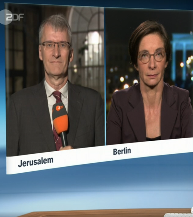 Schaltgespräch mit Elmar Theveßen und Diana Zimmermann