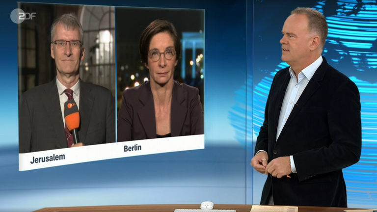 Schaltgespräch mit Elmar Theveßen und Diana Zimmermann