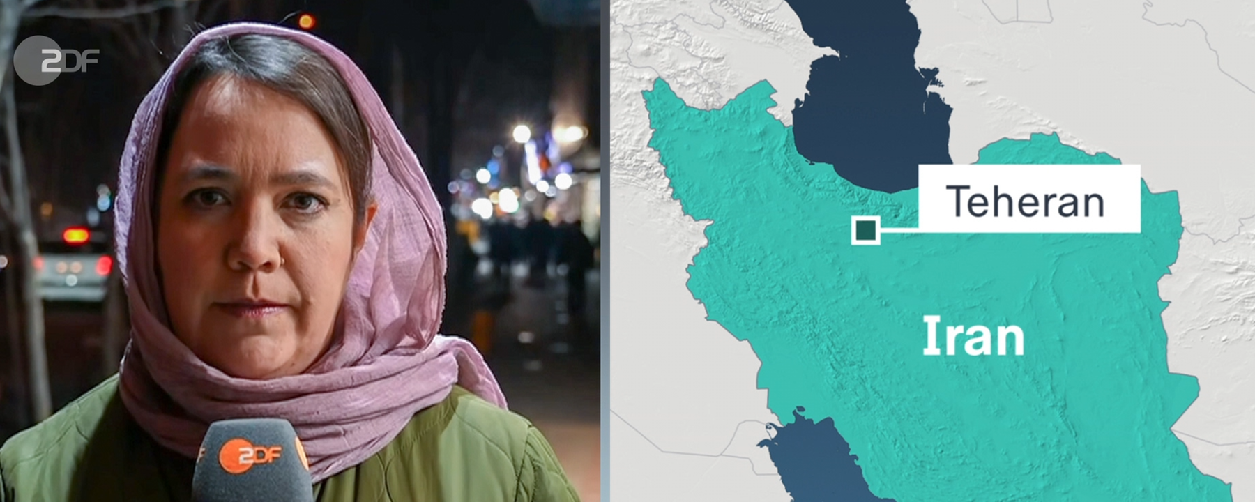 Schaltgespräch mit Phoebe Gaa in Iran