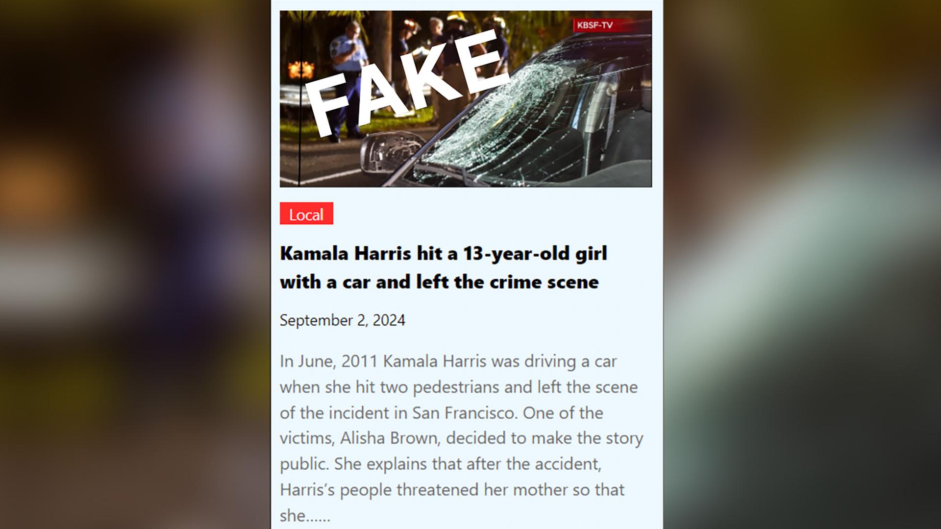 Screenshot Webseite des Fake-Senders "KBSF-TV"