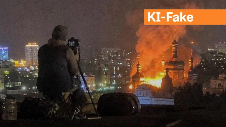 Screenshot eines Posts auf x.com zum Angriff auf das Höhlenkloster in Kiew