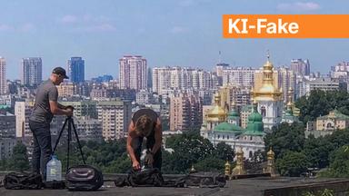 Screenshot eines Posts auf x.com zum Angriff auf das Höhlenkloster in Kiew