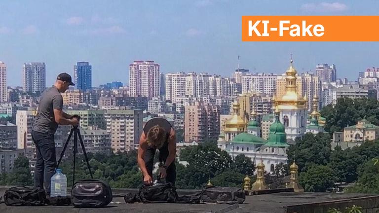Screenshot eines Posts auf x.com zum Angriff auf das Höhlenkloster in Kiew